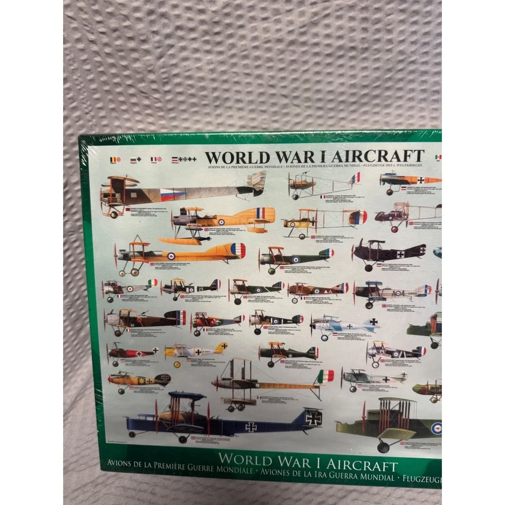 World War I Aircraft WWI - 1000 Pieces Jigsaw Puzzle New Factory Sealed History